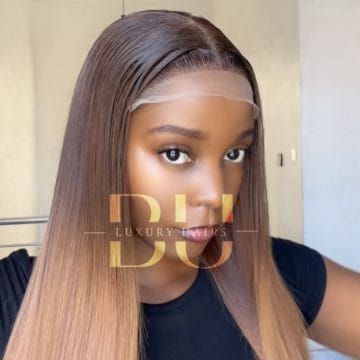 Super Double Drawn (SDD) Ombre Blonde Bone Straight