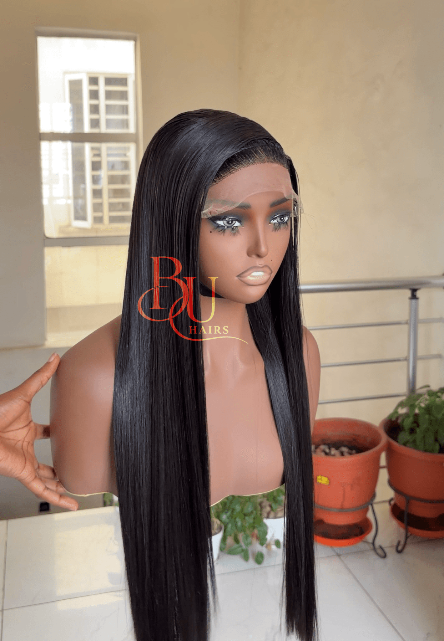 24” SDD (5 x 5) Bone Straight Wig 4 24” SDD (5 x 5) Bone Straight Wig - Image 4