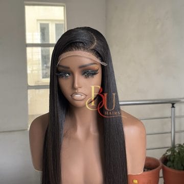 Best Made to Order Pure Human Hairs Vendor in Lagos 47 (18” - 24”) SDD 5 x 5 Bone Straight Wig