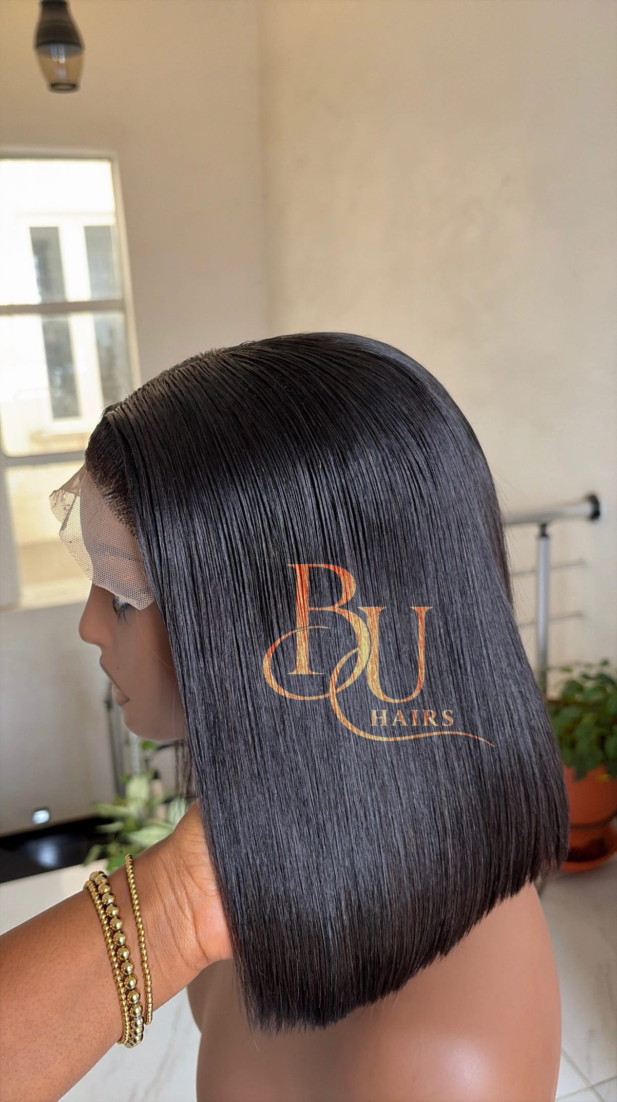 10” Glueless Closure Styling (5 x 5) SDD Bone Straight Wig 4 10” Glueless Closure Styling (5 x 5) SDD Bone Straight Wig - Image 4