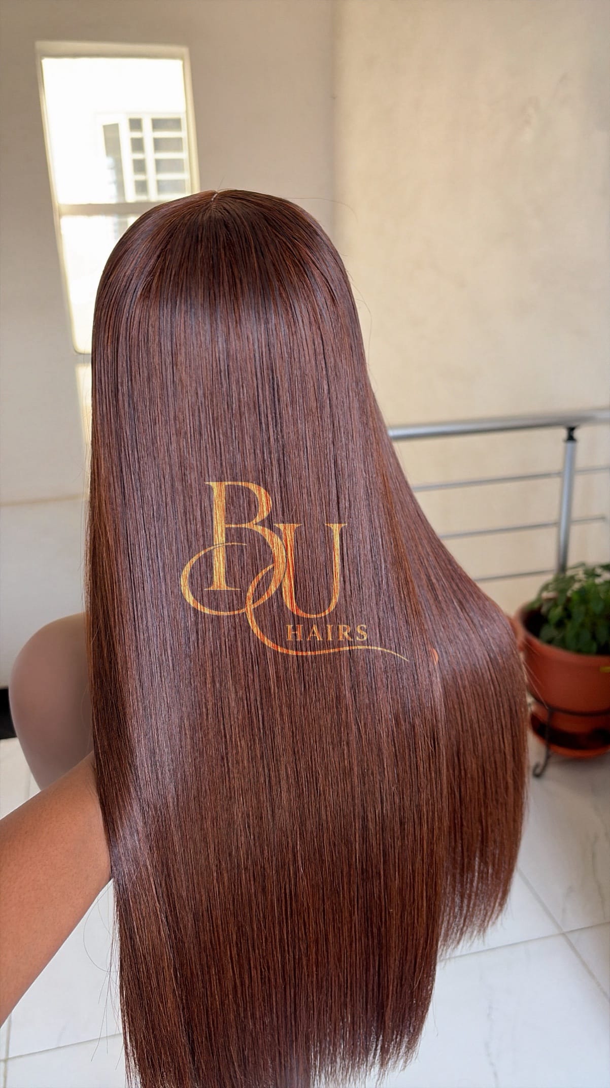 20” Brown (2 x 6) SDD Bone Straight Wig 3 20” Brown (2 x 6) SDD Bone Straight Wig - Image 3