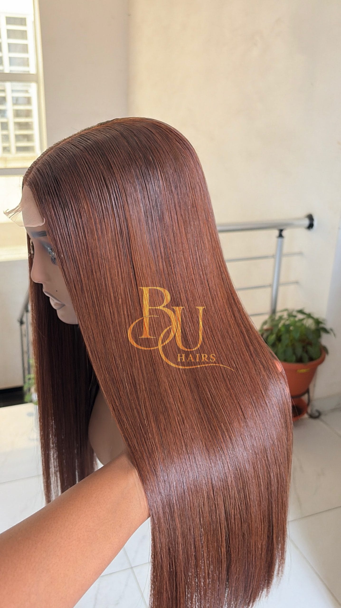 20” Brown (2 x 6) SDD Bone Straight Wig 5 20” Brown (2 x 6) SDD Bone Straight Wig - Image 5