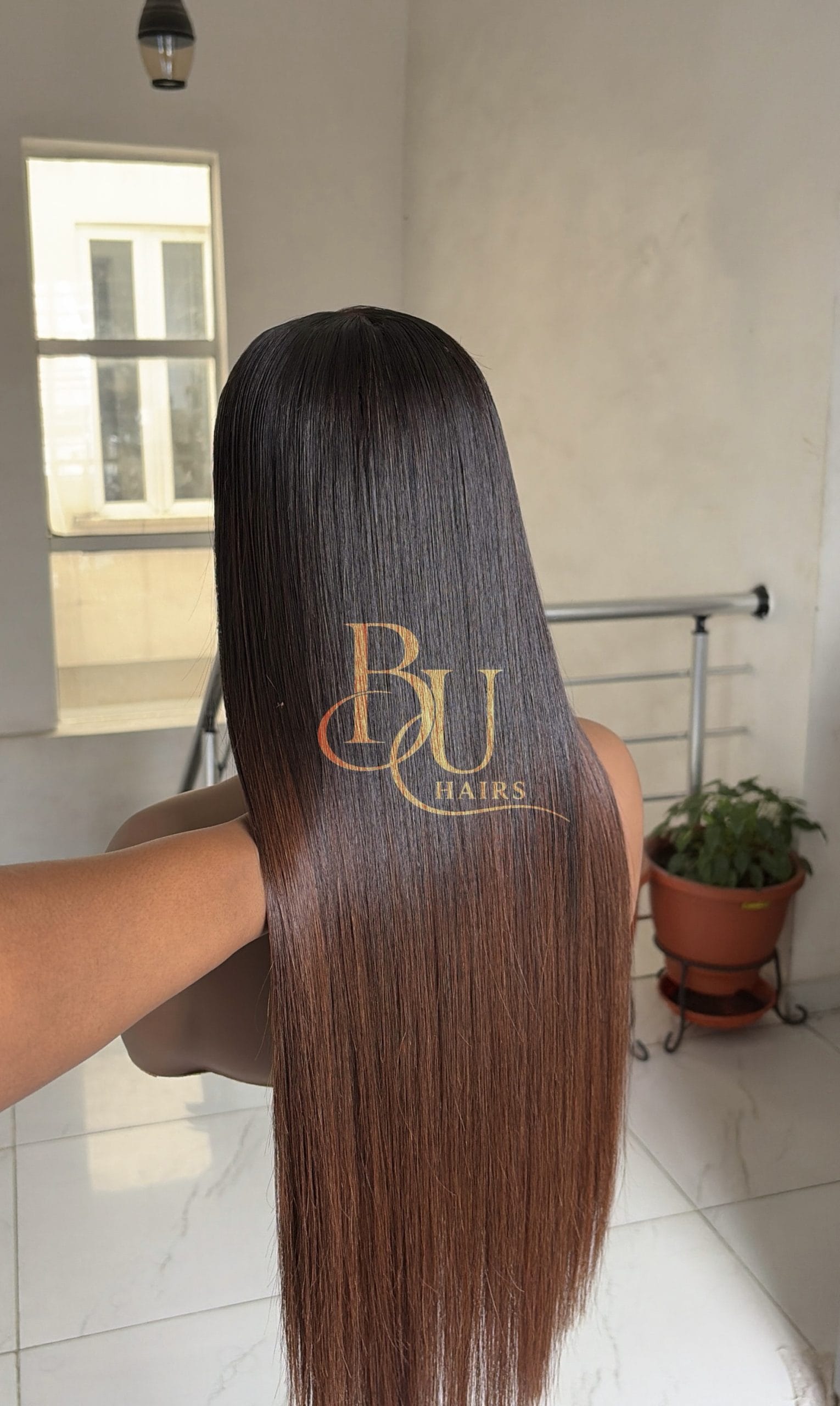 24” Ombre Tone (2 x 6) SDD Bone Straight Wig 2 24” Ombre Tone (2 x 6) SDD Bone Straight Wig - Image 2