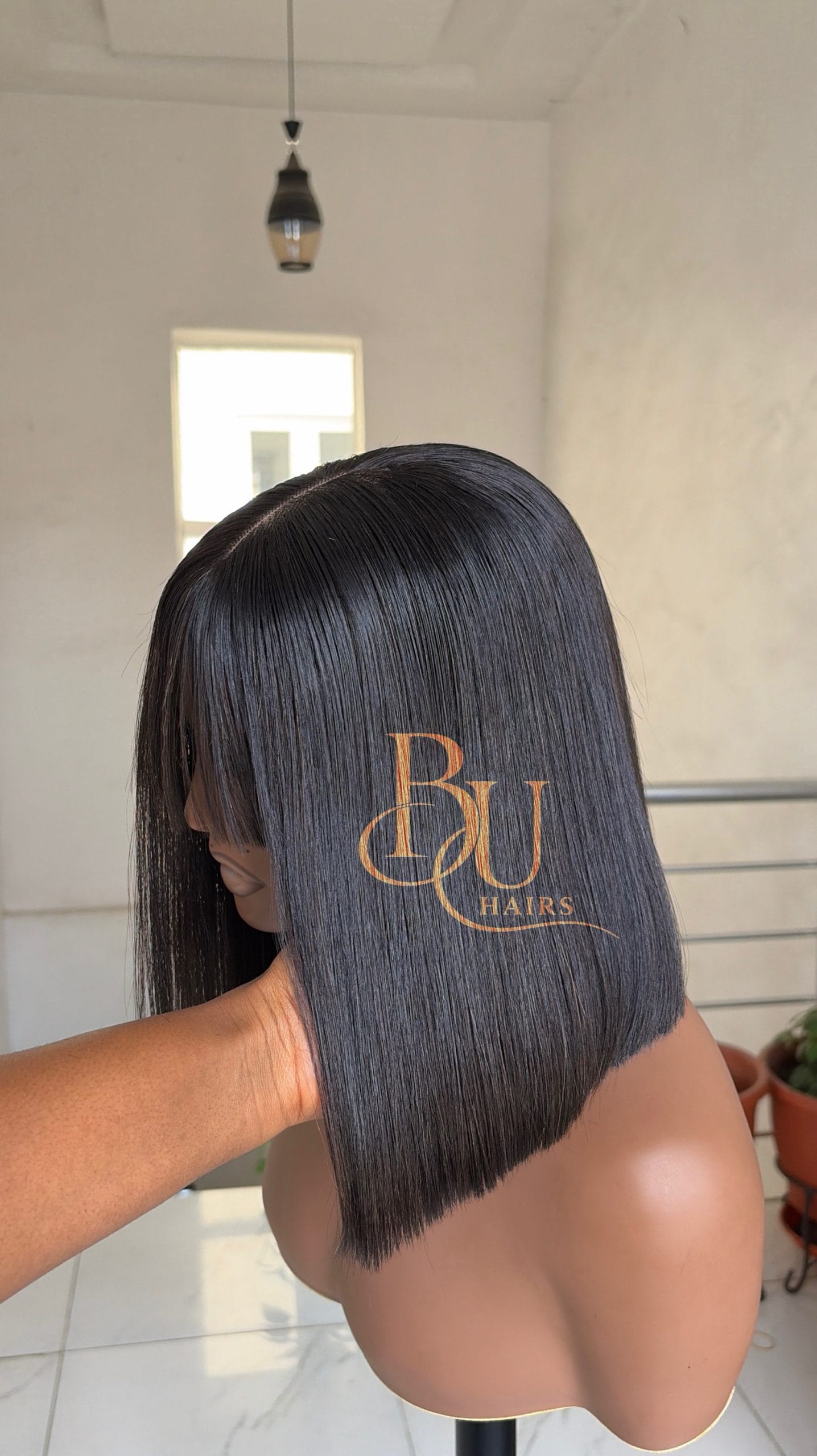 10” Fringe SDD Bone Straight Wig 2 10” Fringe SDD Bone Straight Wig - Image 2