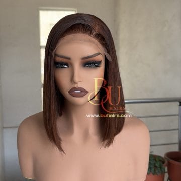 Brown Bone Straight Wig | 5x5 Closure