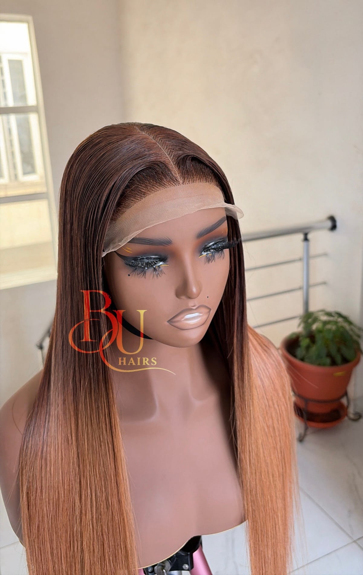 24” Ombre Blonde (5 x 5) SDD Bone Straight Wig 4 24” Ombre Blonde (5 x 5) SDD Bone Straight Wig - Image 4