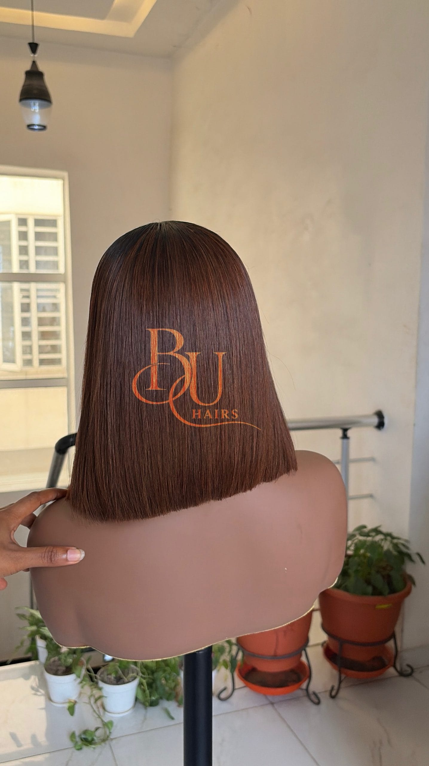 Brown 2x4 Dark Roots SDD Bone Straight Wig (8” - 10”) 3 Brown 2x4 Dark Roots SDD Bone Straight Wig (8” - 10”) - Image 3