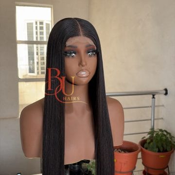 (24” - 30”) SDD 2 x 6 Bone Straight Wig