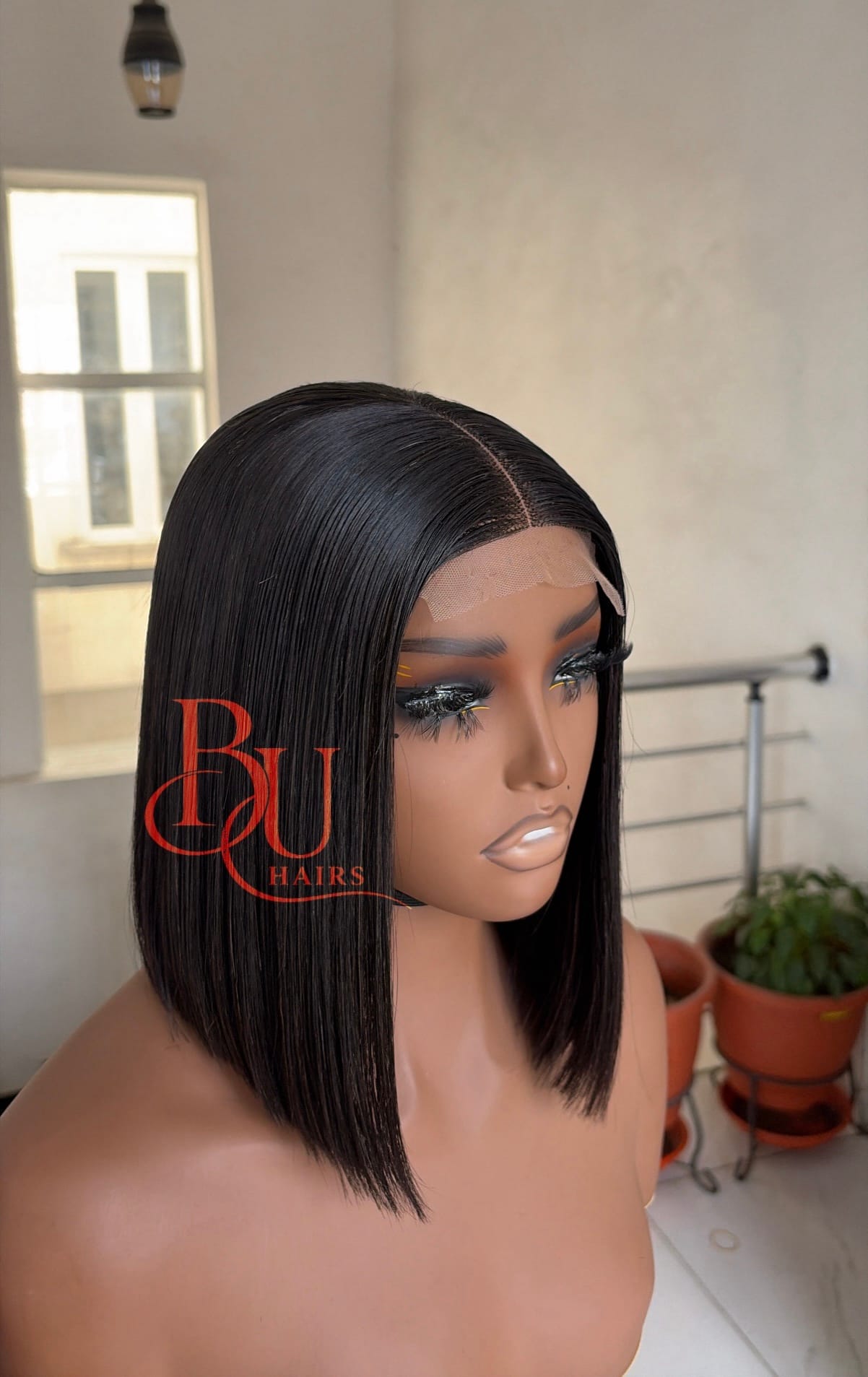 10 inches 2x4 SDD Bone Straight Wig 4 10 inches 2x4 SDD Bone Straight Wig - Image 4