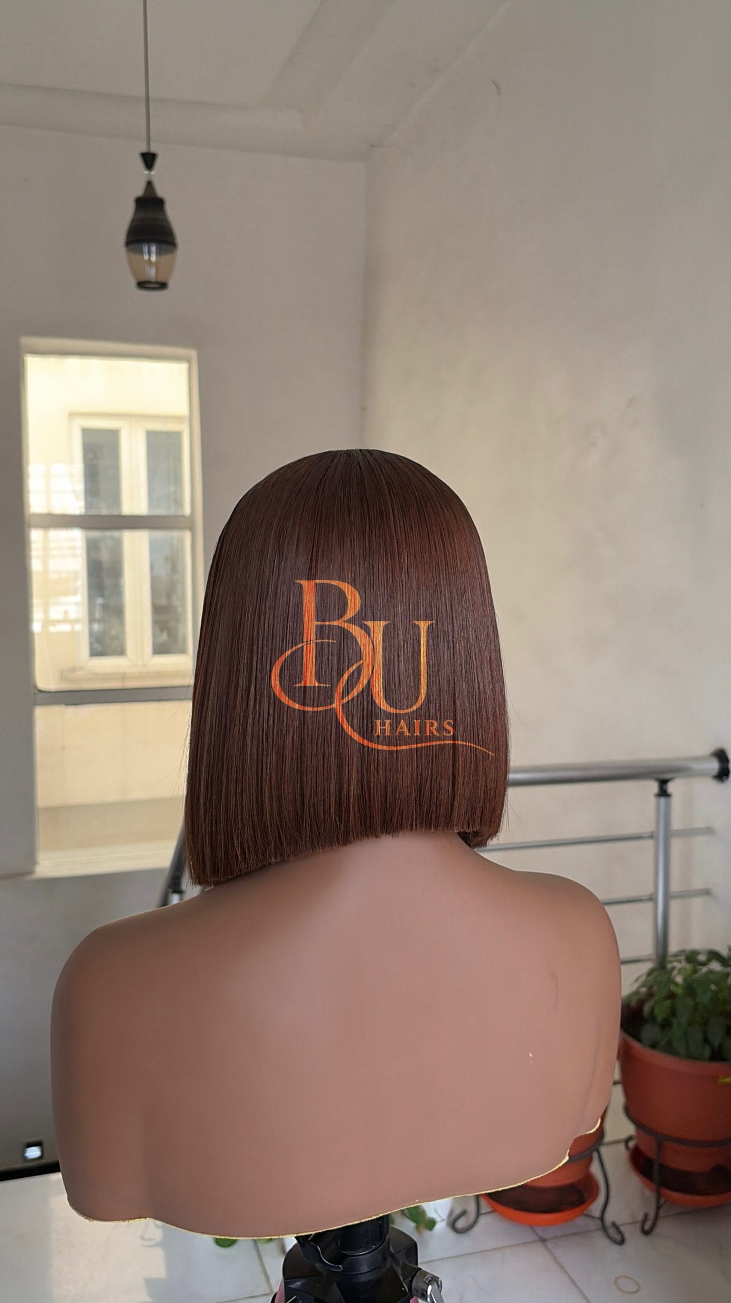 8 inches 2 x 6 Brown SDD Bone Straight Wig 3 8 inches 2 x 6 Brown SDD Bone Straight Wig - Image 3