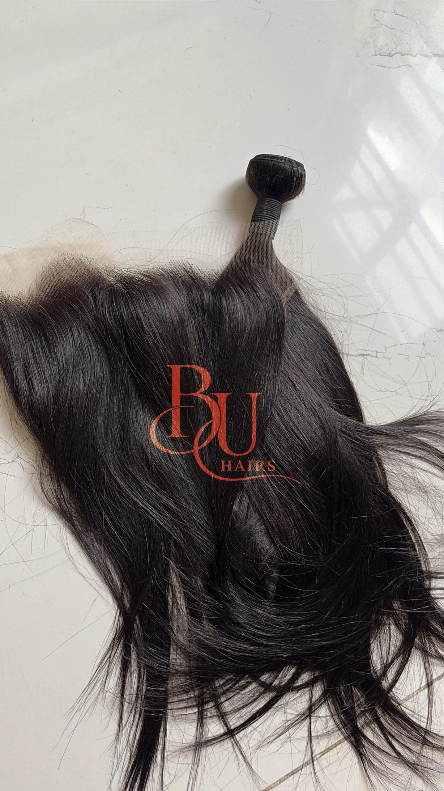 PONYTAIL FRONTAL COMBO - HD Lace Frontal + SDD Silky Straight Bundle 1 PONYTAIL FRONTAL COMBO - HD Lace Frontal + SDD Silky Straight Bundle