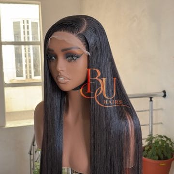 (24” - 30”) SDD 5 x 5 Bone Straight Wig
