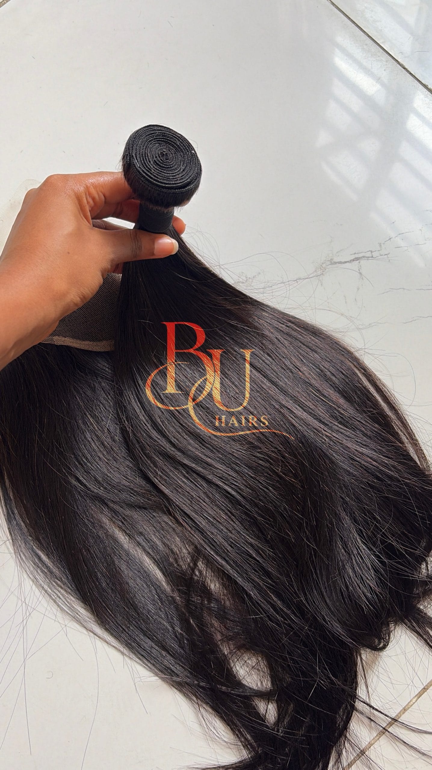 PONYTAIL FRONTAL COMBO - HD Lace Frontal + SDD Silky Straight Bundle 3 PONYTAIL FRONTAL COMBO - HD Lace Frontal + SDD Silky Straight Bundle - Image 3