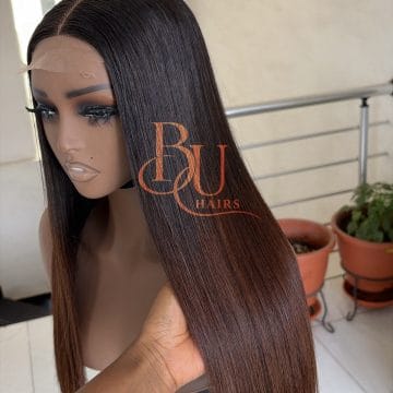 20” Ombre Tone (2 x 6) SDD Bone Straight Wig