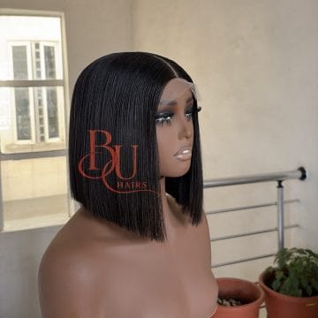 Best Made to Order Pure Human Hairs Vendor in Lagos 45 8 inches 2 x 6 SDD Bone Straight Wig