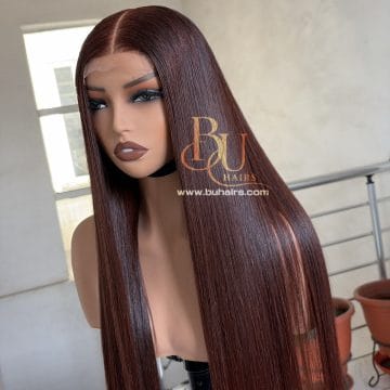 Choco Brown Bone Straight | 2x6 | 24”-30”