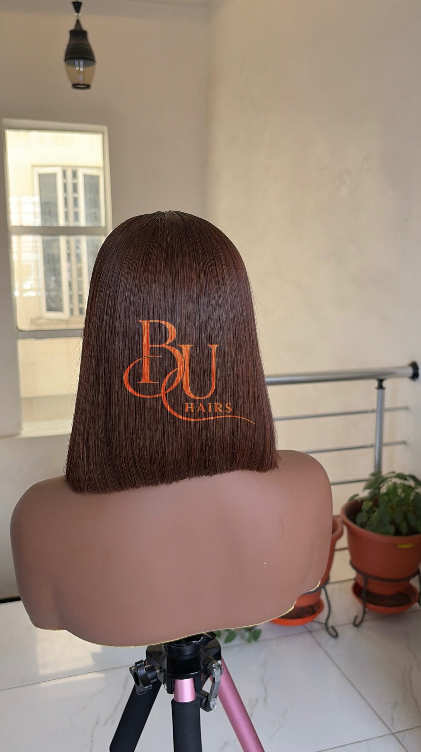 10 inches 2 x 6 Brown SDD Bone Straight Wig 4 10 inches 2 x 6 Brown SDD Bone Straight Wig - Image 4