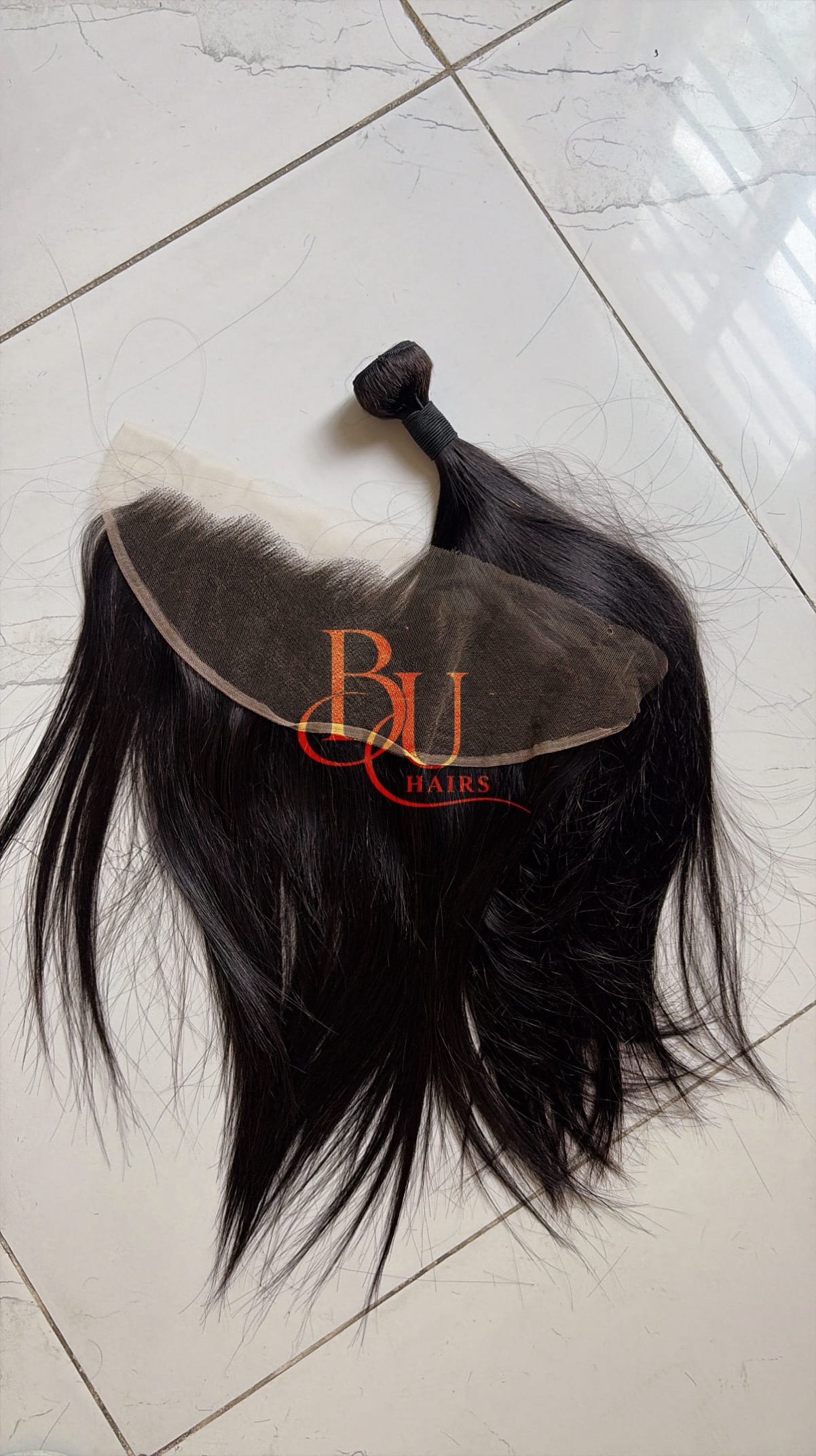 PONYTAIL FRONTAL COMBO - HD Lace Frontal + SDD Silky Straight Bundle 4 PONYTAIL FRONTAL COMBO - HD Lace Frontal + SDD Silky Straight Bundle - Image 4