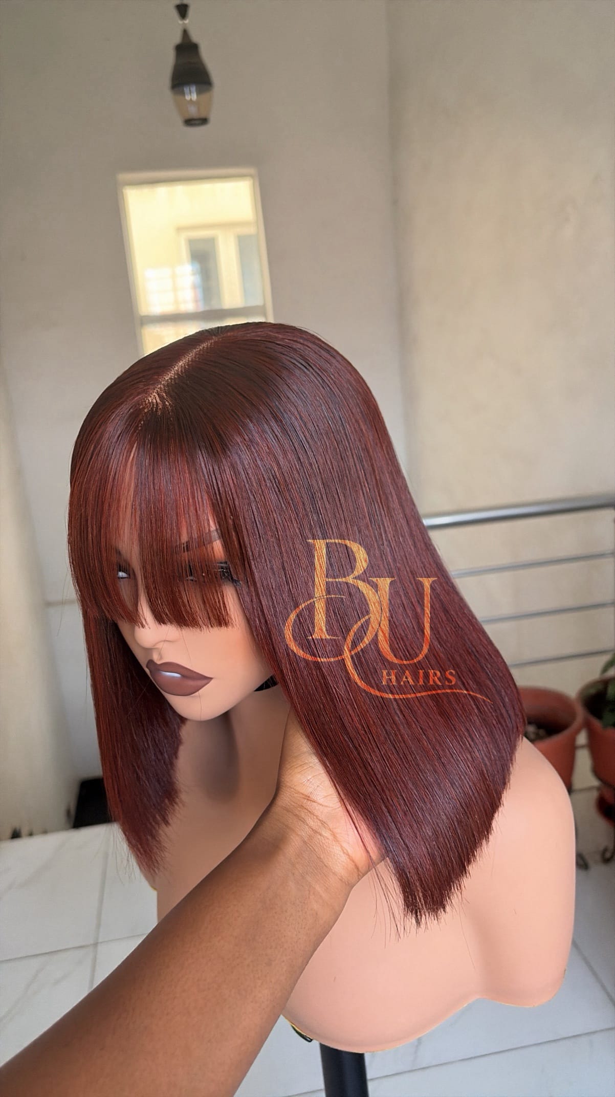 10” Cajun Fringe SDD Bone Straight Wig 3 10” Cajun Fringe SDD Bone Straight Wig - Image 3