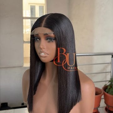 Best Made to Order Pure Human Hairs Vendor in Lagos 59 (14” - 18”) SDD 2 x 6 Bone Straight Wig