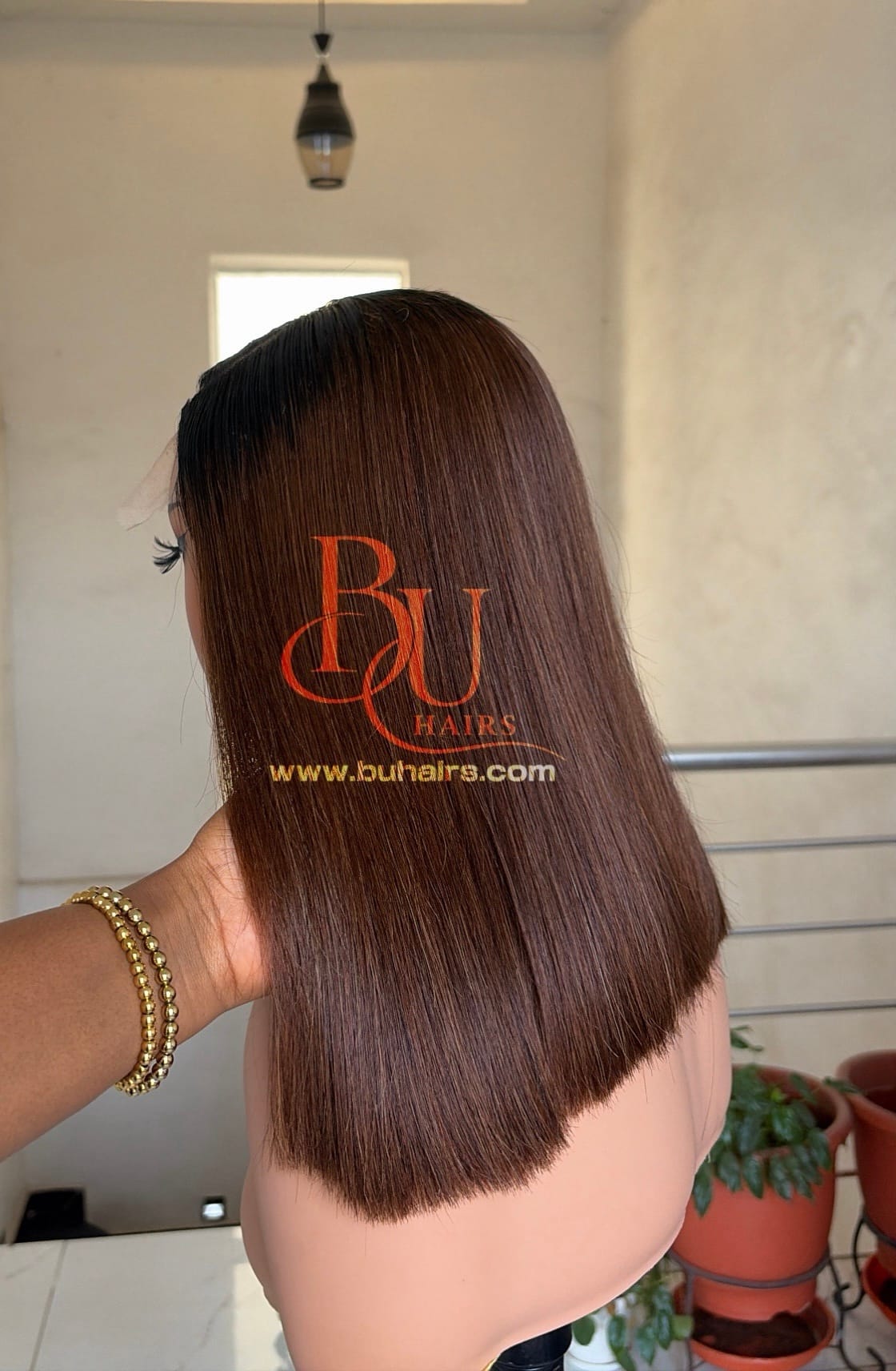 14” Brown SDD Straight Dark Roots 2 14” Brown SDD Straight Dark Roots - Image 2