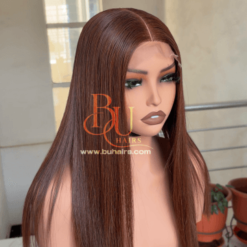 16” Brown (2 x 6) SDD Bone Straight Wig