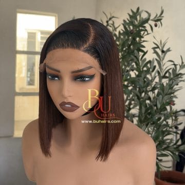 Brown Bone Straight | 5x5 Dark Roots