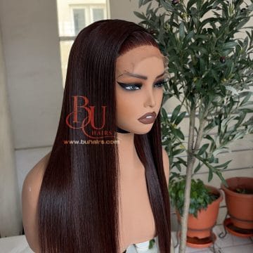 Choco Brown Bone Straight | 5x5 Closure